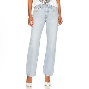REVOLVE x Levi’s 501 Light wash High waist Relaxed fit Sz 18W